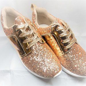 Women's Fashion Sneakers Size 6 1/2 New Rose Gold
